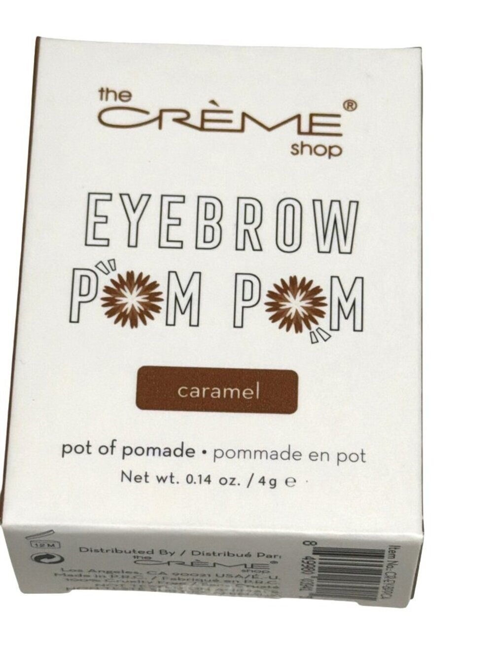The Crème Shop Eyebrow Pom Pom in Caramel No Smudge